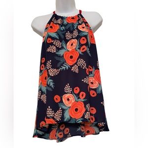Blue and coral top. Rifle Paper Co
